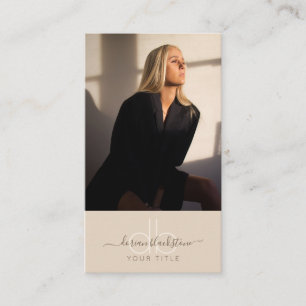 Carte de visite photo professionnel moderne