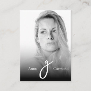 Carte De Visite *~* Photo Professionnel Simple AP31 QR Minimal