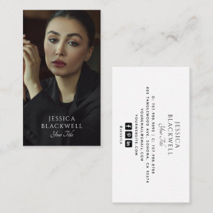 Carte De Visite Photo professionnel simple minimaliste moderne