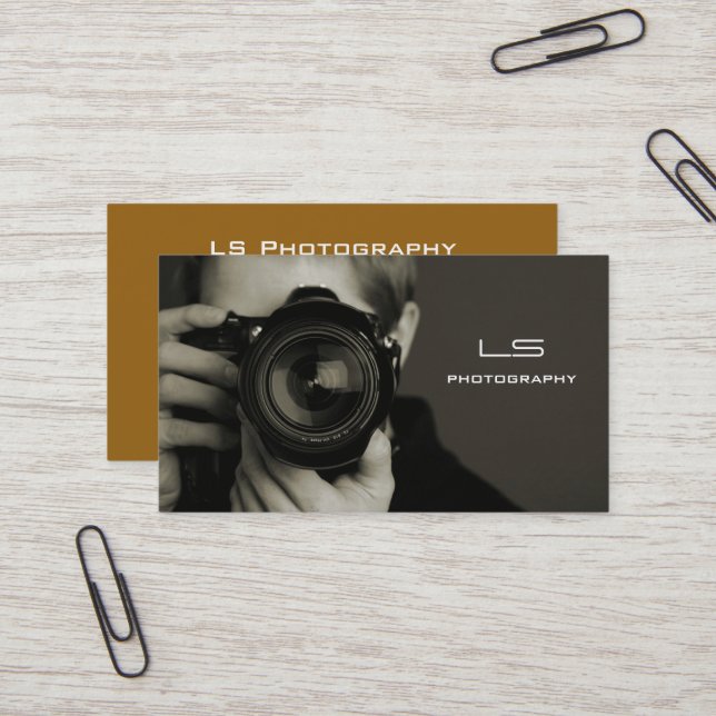 Carte De Visite Photo professionnelle Arrière - plan personnalisé (Devant/Arrière en situation)