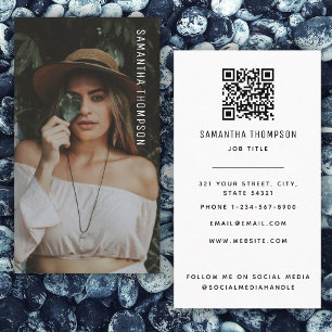 Carte De Visite Photo professionnelle minimaliste moderne