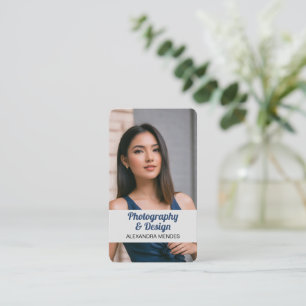 Carte De Visite Photo professionnelle moderne Code QR