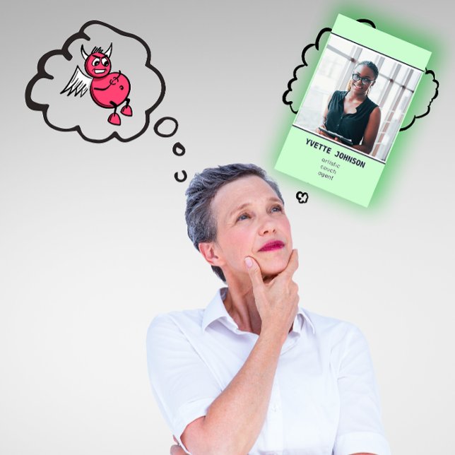 Carte De Visite Photo Qr Code Logo Professionnel Mint Green (Photo Qr Code Logo Professional Mint Green Business Card)