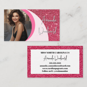 Carte de visite photo Raspberry Twist