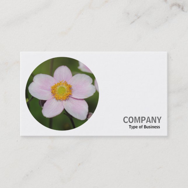 Carte De Visite Photo ronde - Anemone (Devant)