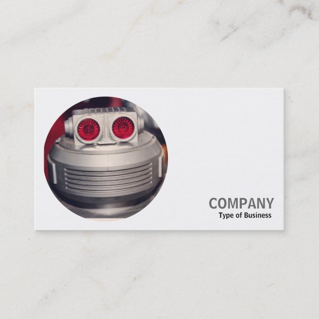 Carte De Visite Photo ronde - Robot (Devant)