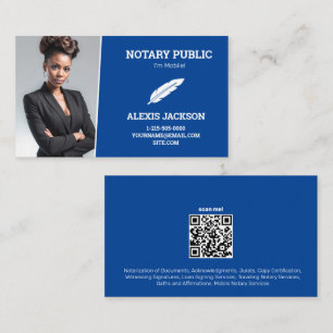 Carte De Visite Photo sur mesure du public notaire