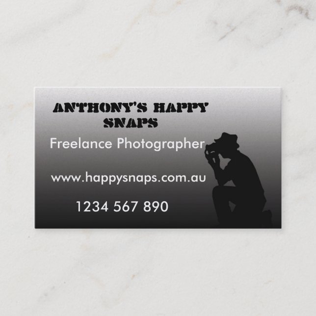 Carte de visite photographe (Devant)