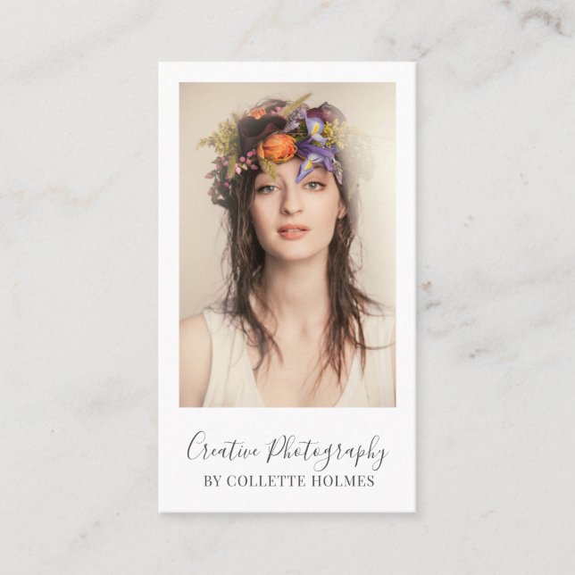 Carte de visite photographe (Devant)