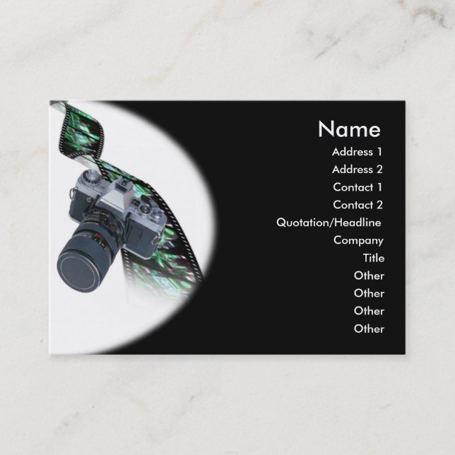 Carte de visite photographe (Devant)