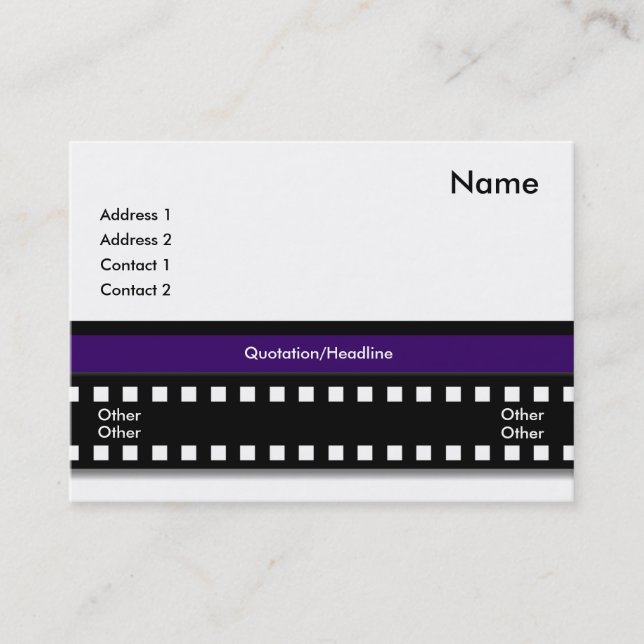 Carte de visite photographe (Devant)