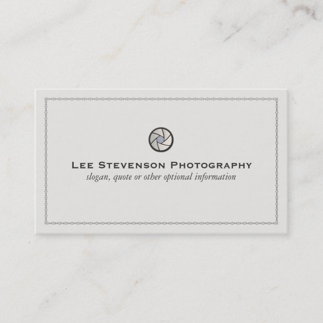 Carte de visite photographe (Devant)