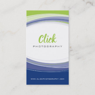 Carte De Visite PHOTOGRAPHE courbe moderne minima citron vert gris