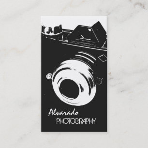 Carte De Visite Photographe Creative Retro Black White Camera
