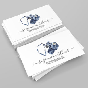 Carte De Visite Photographe de calligraphie aquarelle