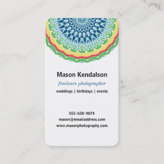 Carte De Visite Photographe de mandala