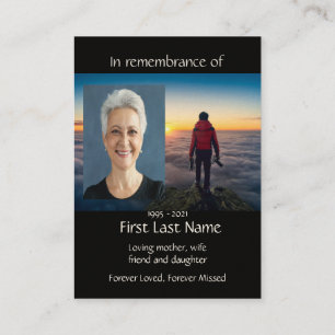 Carte De Visite Photographe du jardin de photos commémoratives