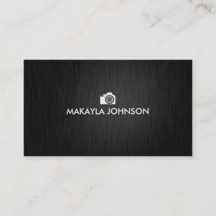 Carte De Visite Photographe élégant et moderne de noir et d'or