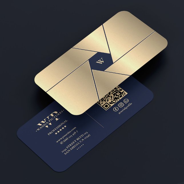 Carte De Visite Photographe Elégant Marine Blue Shutter Lens (Photographer Elegant Navy Blue Gold Shutter Lens Business Card
)