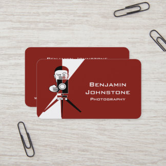 Carte De Visite Photographe et appareil photo de style déco