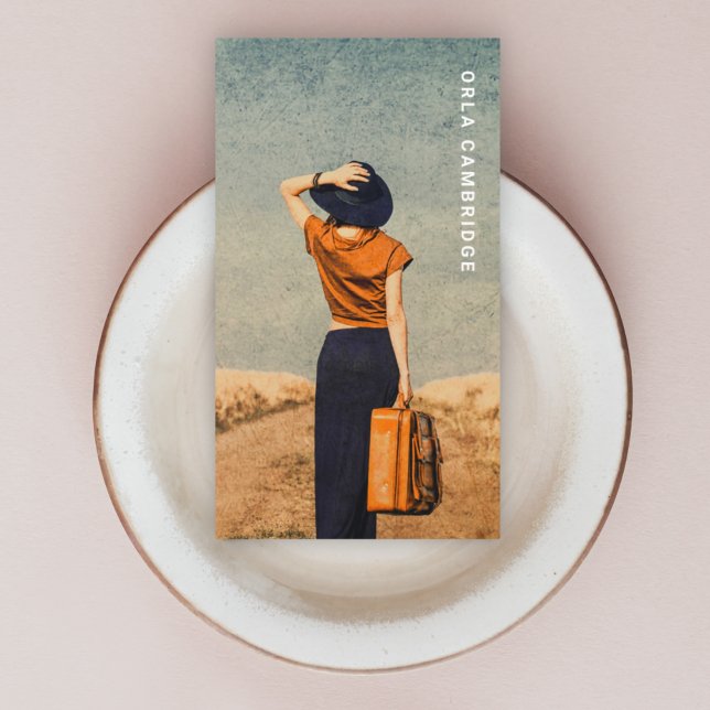 Carte De Visite Photographe Full Simple (Modern minimalist personalized photography business card with an easy-to-customize design template)