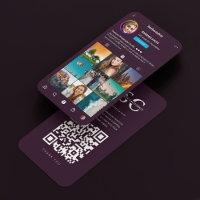 Photographe Grille Instagram foncé violet moderne