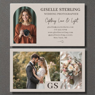 Carte De Visite Photographe mariage Photo Script de luxe