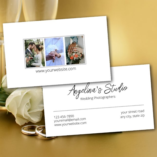 Carte De Visite Photographe Mariage professionnel (Créateur téléchargé)