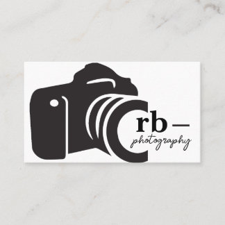 Carte de visite photographe minimal
