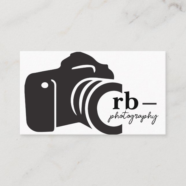 Carte de visite photographe minimal (Devant)