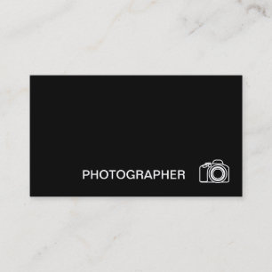 Carte De Visite Photographe minimaliste
