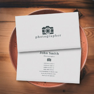 Carte De Visite Photographe minimaliste