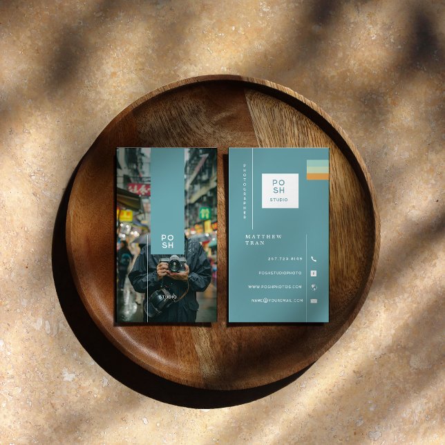 Carte De Visite Photographe minimaliste moderne (Créateur téléchargé)