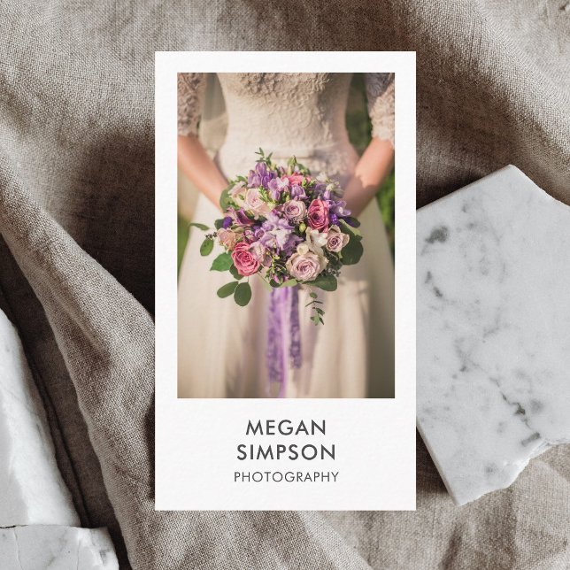 Carte De Visite Photographe minimaliste moderne (Créateur téléchargé)