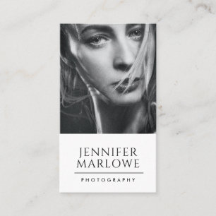 Carte De Visite Photographe minimaliste moderne