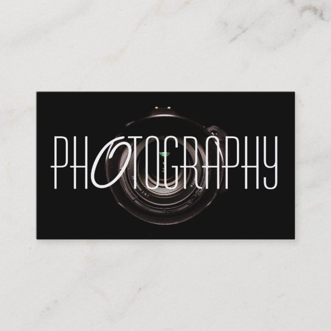 Carte de visite photographe moderne (Devant)