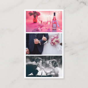 Carte De Visite Photographe moderne élégant collage photo