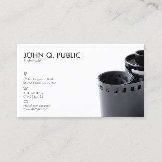 Carte De Visite Photographe noir et blanc