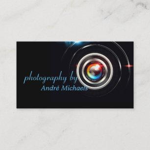 Carte De Visite Photographe Objectif Moderne Photographie