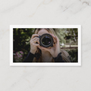 Carte De Visite Photographe photo moderne à la mode