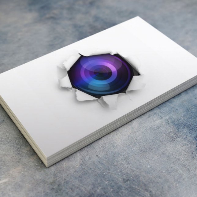 Carte De Visite Photographe Photographie de caméra créative (Créateur téléchargé)