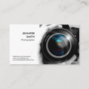Carte De Visite Photographe Photojournaliste Camera Lens Studio
