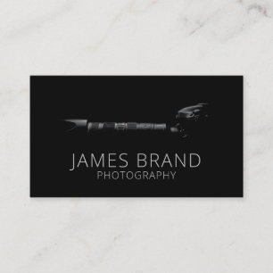 Carte De Visite Photographe professionnel Caméra noir