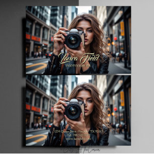 Carte De Visite Photographe Professionnel Élégant