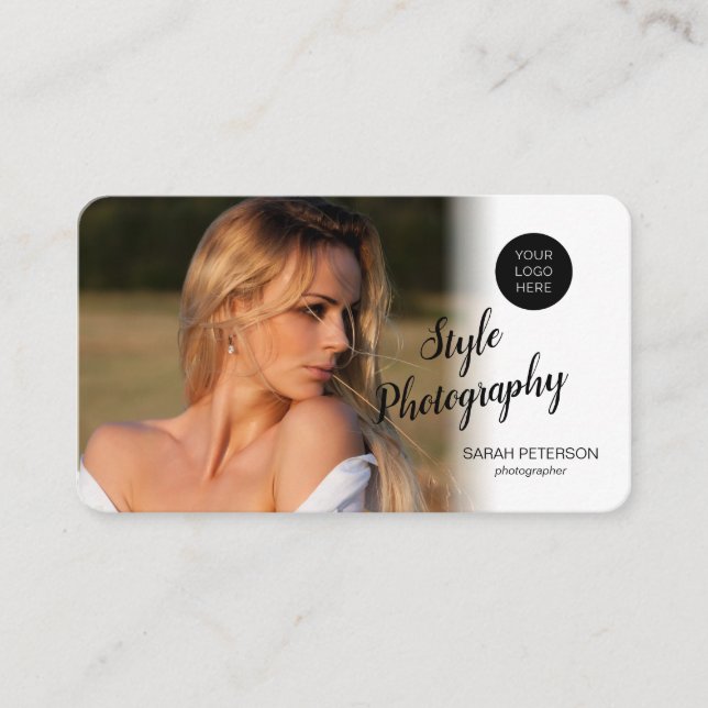 Carte De Visite Photographe professionnel moderne  (Devant)