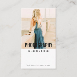 Carte De Visite Photographe professionnel moderne blanc