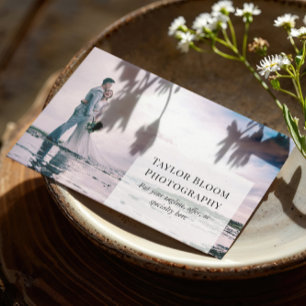 Carte De Visite Photographe professionnel moderne de photo propre