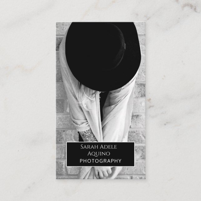 Carte De Visite Photographe professionnel Photo (Devant)