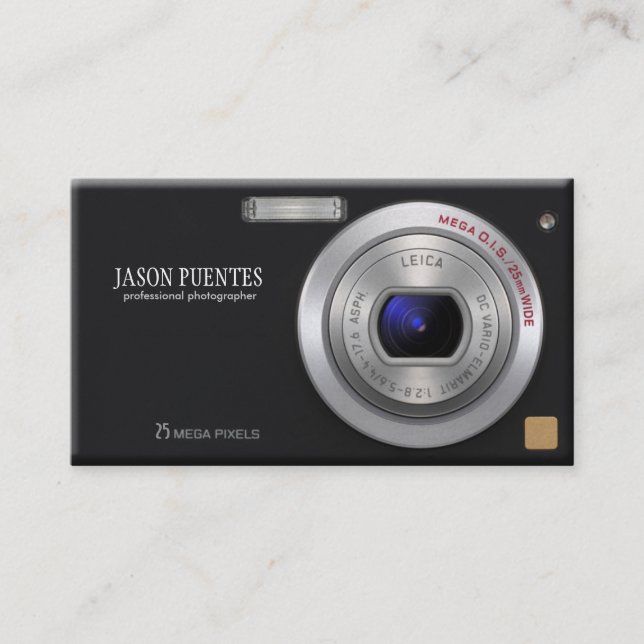 Carte De Visite Photographe professionnel pour caméra numérique co (Devant)