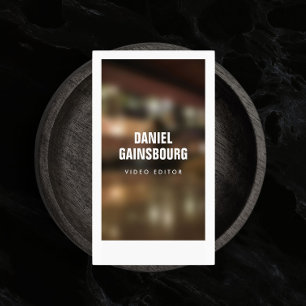 Carte De Visite Photographe, Vidéo